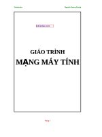 GIÁO TRÌNH MẠNG MÁY TÍNH