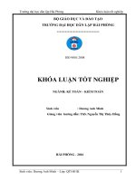 Hoàn thiện công tác kế toán doanh thu, chi phí và xác định kết quả kinh doanh tại công ty TNHH thương mại vận tải Long Lâm (Khóa luận tốt nghiệp)