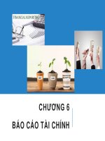 CHƯƠNG 6 BÁO CÁO TÀI CHÍNH