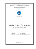 Hoàn thiện công tác lập và phân tích Bảng cân đối kế toán tại công ty TNHH Lan Phố (Khóa luận tốt nghiệp)
