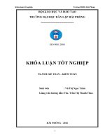 Hoàn thiện công tác kế toán doanh thu, chi phí và xác định kết quả kinh doanh tại công ty TNHH đầu tư thương mại và xuất nhập khẩu Hoàng Sơn (Khóa luận tốt nghiệp)