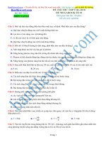 Đề thi thử THPT 2018 môn Lí Đề megabook 2018 Đề số 01 File word Có lời giải chi tiết