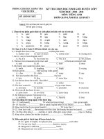 Đề và đáp án HSG anh 7 cẩm xuyên 2010 2011 