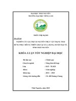 Nghiên cứu giá trị tài nguyên thực vật trạng thái rừng phục hồi tự nhiên(2b) tại xã La Bằng  huyện Đại Từ  tỉnh Thái Nguyên (Khóa luận tốt nghiệp)