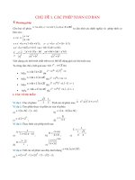 chuyên đề số phức đủ loại tập 1 có đáp án (4 chủ đề + có ví dụ và bài tập trắc nghiệm)
