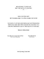 Xây dựng và sử dụng hệ thống bài tập tình huống trong dạy học học phần Thanh tra giáo dục của chương trình Đào tạo cử nhân Quản lý giáo dục