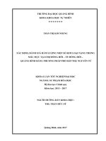 Xác định, đánh giá hàm lượng một số kim loại nặng trong mẫu mực tại chợ Đồng Hới  tp. Đồng Hới  Quảng Bình bằng phương pháp hấp thụ nguyên tử (Khóa luận tốt nghiệp)