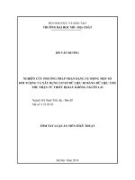 Nghiên cứu phương pháp nhận dạng tự động một số đối tượng và xây dựng cơ sở dữ liệu 3D bằng dữ liệu ảnh thu nhận từ thiết bị bay không người lái (tt)