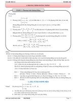 Các dạng toán phương trình đường thẳng oxyz – nguyễn bảo vương 