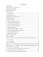 Thiết kế một số thí nghiệm đơn giản nhằm phát triển tính tích cực nhận thức cho trẻ 5  6 tuổi qua hoạt động khám phá khoa học về môi trường xung quanh (Khóa luận tốt nghiệp)