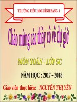 giáo án điện tử bài mét khối lớp 5