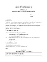 Giáo án Hình học 8 chương 3 bài 9: Ứng dụng thực tế của tam giác đồng dạng