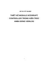 THIẾT kế MODULE INTERRUPT CONTROLLER TRONG KIẾN TRÚC AMBA BẰNG VERILOG (có code)