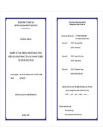 Nghiên cứu hệ thống chỉ tiêu đo lường hiệu quả hoạt động của các doanh nghiệp xây dựng việt nam tt 