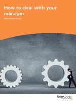 How to deal with your manager 