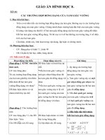 Giáo án Hình học 8 chương 3 bài 8: Các trường hợp đồng dạng của tam giác vuông