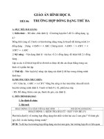 Giáo án Hình học 8 chương 3 bài 7: Trường hợp đồng dạng thứ ba