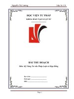 Bai thu hoach mon tu van. lương