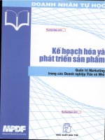 KẾ HOẠCH HÓA VÀ PHÁT TRIỂN SẢN PHẨM, QUẢN TRỊ MAKETTINH TRONG CÁC DOANH NGHIỆP VỪA VÀ NHỎ