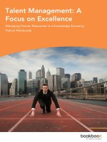 Talent management  a focus on excellence 
