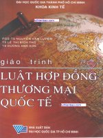GIÁO TRÌNH LUẬT HỢP ĐỒNG THƯƠNG MẠI QUỐC TẾ
