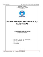 Tìm hiểu xây dựng Website môn học bằng Canvas (Đồ án tốt nghiệp)