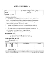 Giáo án Hình học 8 chương 3 bài 7: Trường hợp đồng dạng thứ ba