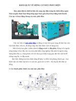 Cấu tạo và chú ý khi sử dụng máy phát điện