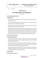 QUY TRÌNH QUẢN LÝ TÀI CHÍNH NỘI BỘ