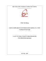 Chất lượng dịch vụ Internet băng rộng của VNPT tại địa bàn Hà Nội (Luận văn thạc sĩ)