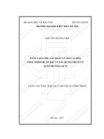 Nâng cao công tác quản lý chất lượng công trình dự án đầu tư xây dựng chung cư xuân phương OCT2 (tt) 