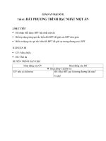 Giáo án Đại số 8 chương 4 bài 4: Bất phương trình bậc nhất một ẩn