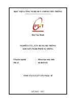 Nghiên cứu, xây dựng hệ thống khuyến nghị phim tự động (tt)