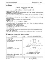 GIÁO ÁN TUẦN 25 LƠP 1 THEO HƯỚNG PHÁT TRIỂN NĂNG LỰC