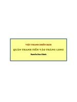 việt thanh chiến dịch quân thanh tiến vào thăng long  ( nguyễn duy chính)