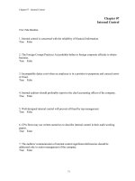 Test bank principles of auditing and other assurance principles chapter 7 internal control 