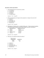 Test bank managerial accounting by hilton 9e chapter07 