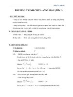 Giáo án Đại số 8 chương 3 bài 5: Phương trình chứa ẩn ở mẫu