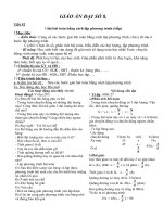 Giáo án Đại số 8 chương 3 bài 7: Giải toán bằng cách lập phương trình (tiếp theo)