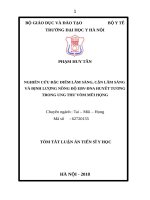 Nghiên cứu đặc điểm lâm sàng, cận lâm sàng và định lượng nồng độ EBV-DNA huyết tương trong ung thư vòm mũi họng (TT)