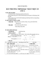 Giáo án Đại số 8 chương 4 bài 4: Bất phương trình bậc nhất một ẩn