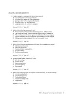 Test bank managerial accounting by hilton 9e chapter03 