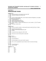 Solution manual transfer and business taxes by valencia CHAPTER 11   PERCENTAGE TAXES 