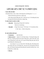 Giáo án Đại sô 8 chương 4 bài 1: Liên hệ giữa thứ tự và phép cộng