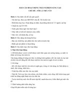 Giáo án TNST chủ đề Tập làm nhà văn