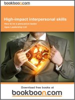High impact interpersonal skills 