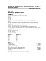 Solution manual transfer and business taxes by valencia CHAPTER 8   BUSINESS TRANSACTIONS 