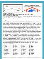 ĐÁP án 200 câu TRẮC NGHIỆM FULL PHẦN đọc HIỂU đục lỗ TIẾNG ANH CÔNG CHỨC TỈNH QUẢNG NGÃI đợt 2 cô NGUYỆT BIÊN SOẠN