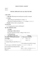 Giáo án Đại số 8 chương 4 bài 5: Phương trình chứa dấu giá trị tuyệt đối