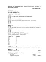 Solution manual transfer and business taxes by valencia CHAPTER 9   VAT TAXABLE TRANSACTIONS 
